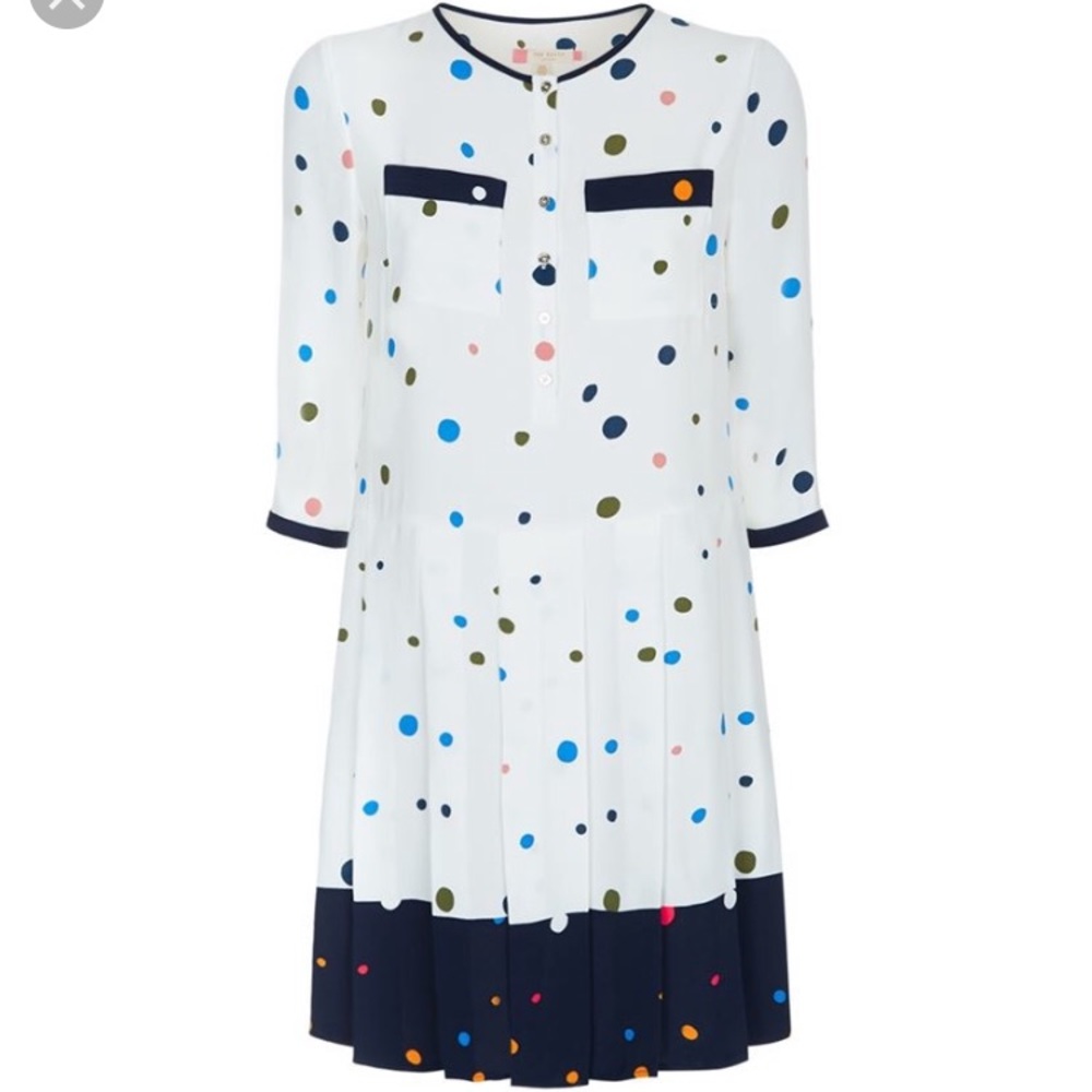 Ted Baker ‘color by numbers’ drop-waist dress